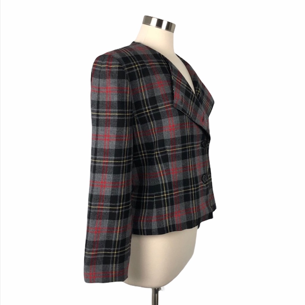 Pendleton Plaid Wool Blazer - image 2